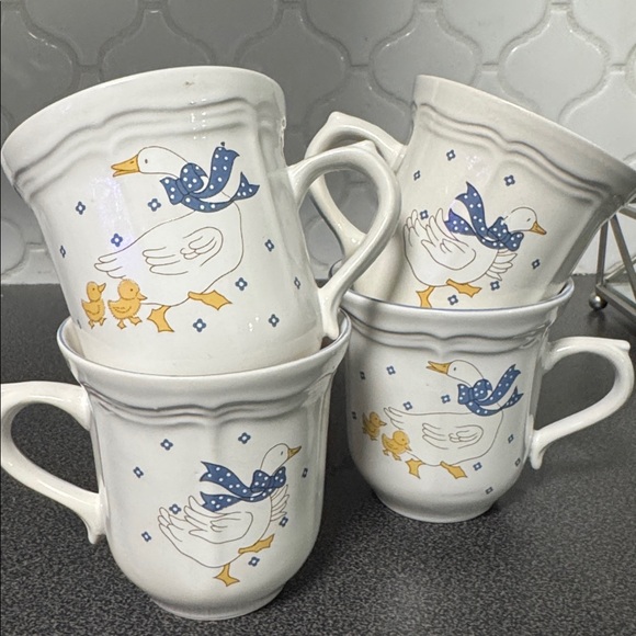 Home Style Country Geese Mugs Set - Picture 4 of 5